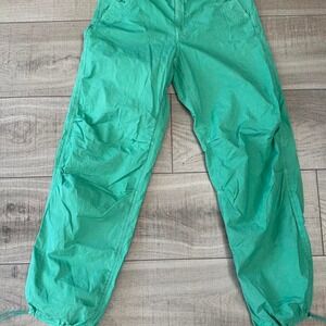 American Eagle Green Drawstring Pants‎ -Size M Long Stretch